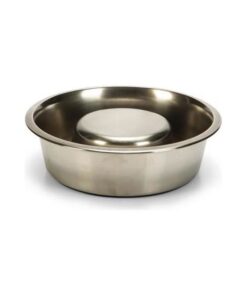 Anti schrokbak voor standaard - Hondenvoerbak - RVS - 16 cm